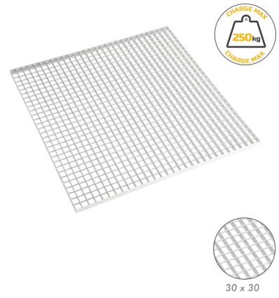 Caillebotis acier 30x30