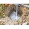 Pied platine pour serre de jardin professionnelle