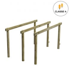 Barres parallèles en bois - Parcours de santé