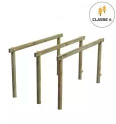 Barres parallèles en bois - Parcours de santé