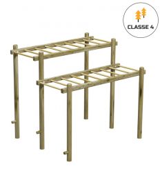 Échelle de Suspension en bois - Parcours de santé