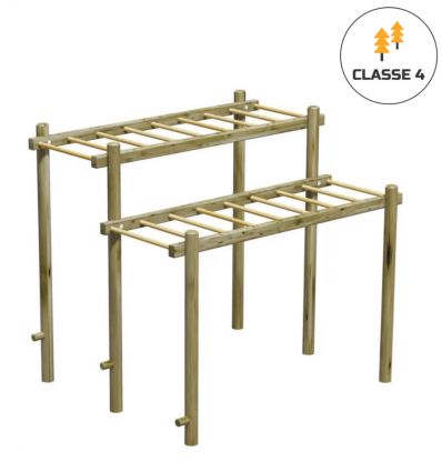 Échelles de Suspension en bois - Parcours de santé