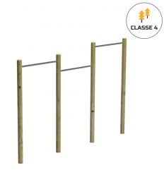 Barres de traction en bois - Parcours de santé