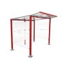 Abri de caisse Modulo Rouge pourpre 2500 mm sur platines