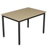Table de cantine rectangulaire pour maternelle / lycée 4 pieds T4 à T6 noir