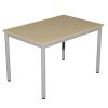 Table de cantine rectangulaire pour maternelle / lycée 4 pieds T4 à T6 gris 9006
