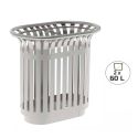 Photo : Corbeille tulipe de tri sélectif en Inox Inox 304 - Non