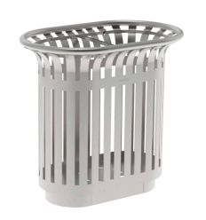 Poubelle tulipe double en inox