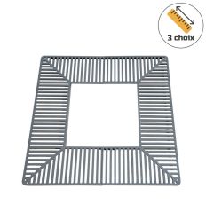 Grille d'arbre carré en acier