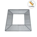 Photo : Grille d'arbre carré en acier - Silaos Gris Procity - 1000 x 1000 mm - Non