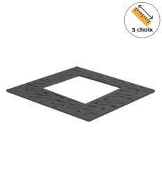 Grille d'arbre carré design moderne premium 