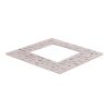 Grille d'arbre carré design moderne premium gris clair