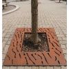 Grille d'arbre carré design moderne premium 