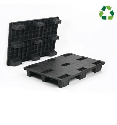 Palette Europe plastique 80 x 120 emboitable