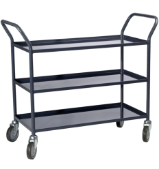 Desserte 3 plateaux tôlés 200 kg pour atelier