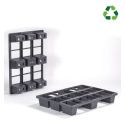 Photo : Demi palette plastique 80 x 60 cm Modèle 1 - Charge 2000 / 500 kg
