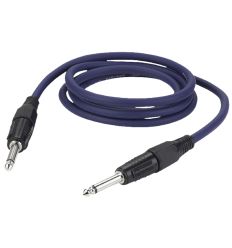 Câble jack to jack bleu pour système sonore