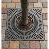 Grille d'Arbre en Fonte Carré Éco 1x1m