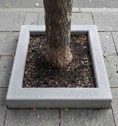 Mise en Situation Entourage pour Arbre en Béton Carré