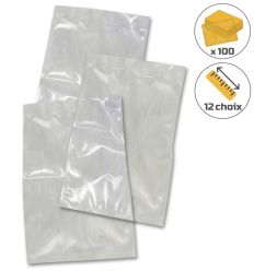 Sachet gaufré sous vide par lot de 100
