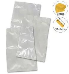 Sachet gaufré sous vide - Lot de 100