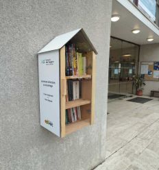 Boîte à livres Maison murale d'extérieur