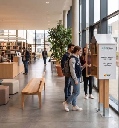 Boîte à livres Maison sur pied d'intérieur