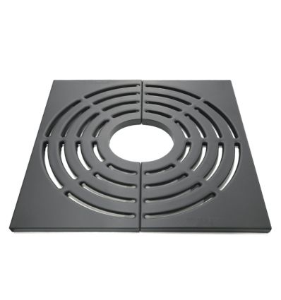 Grille d'arbre en fonte carré PMR