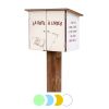 Boîte à livres en stratifié compact