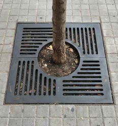 Grille d'arbre en fonte carré - Impu