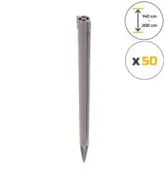 Piquet Vigne PVC (lot de 50)