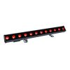 Barre d'éclairage extérieure 12 x 2 W Rouge