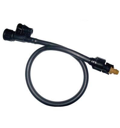 100 Supports 8 mm + Tube PE 9/12 L. 60 ou 120 cm + Embase taraudée 1/2" asperseur Meganet pour raccord rapide FS M+F 