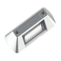 Photo : Plot Lumineux Parking LED Rectangulaire Bidirectionnel Blanc - Vis de fixation béton