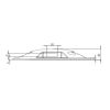 Plot de parking LED Ronde Schema Coupe