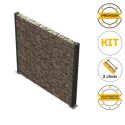 Photo : Kit clôture gabion Crapal 1.5 x 2 m - À sceller