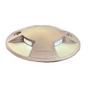 Photo : Plot Lumineux Parking LED Rond Quadri-directionnel Blanc - 48 V - Vis de fixation béton
