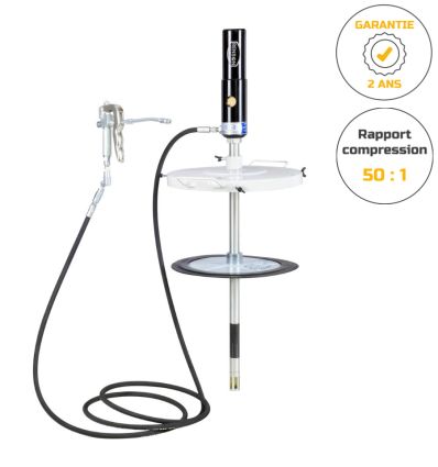 Pompe pneumatique à graisse pneumatique pour fût