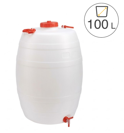 baril alimentaire avec robinet 100 L