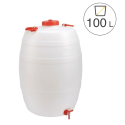 Photo : Baril plastique alimentaire 100 L
