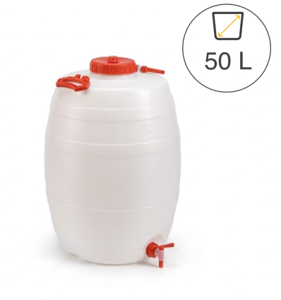 Baril alimentaire 50 L avec robinet 