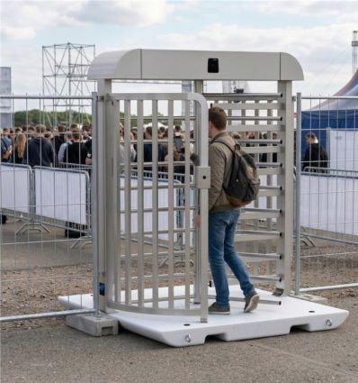 Tourniquet mobile sécurité structure ouverte