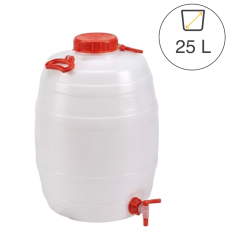 baril alimentaire 25 L avec robinet 