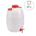 Photo : Baril plastique alimentaire 25 L