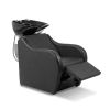 Bac à shampoing repose pied électrique vasque noire