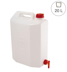 Jerrican 20 L avec robinet pour liquides alimentaires 