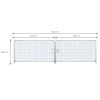 Dimension Portail Provisoire de Chantier 
