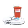 Conteneur mobile anti pollution Hydrocarbure 300 litres rouge