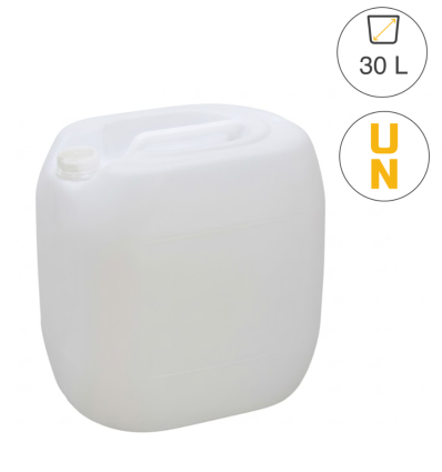 Bidon 30 L en plastique homologué UN 