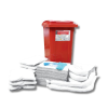 Kit anti déversement mobile Hydrocarbure 440 litres rouge